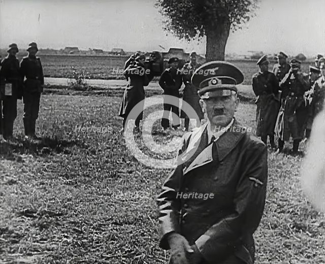 Adolf Hitler Inspecting German Troops, 1941. Creator: British Pathe Ltd.