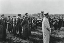 Adolf Hitler inspecting the captured Le Bourget airfield, Paris, France, 23 June 1940