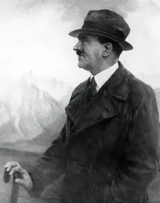Adolf Hitler relaxing at Berchtesgaden, Bavarian Alps, Germany, c1933-1945