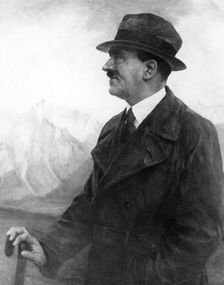 Adolf Hitler relaxing at Berchtesgaden, Bavarian Alps, Germany, c1933-1945