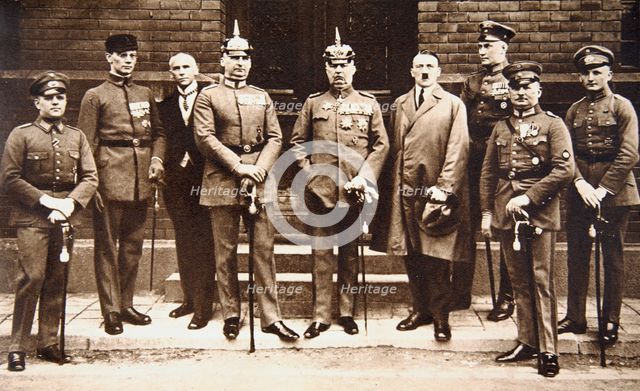 Adolf Hitler standing next to General Erich Ludendorff, Germany, 11 November 1921. Creator: Unknown.