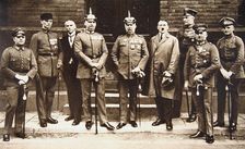 Adolf Hitler standing next to General Erich Ludendorff, Germany, 11 November 1921