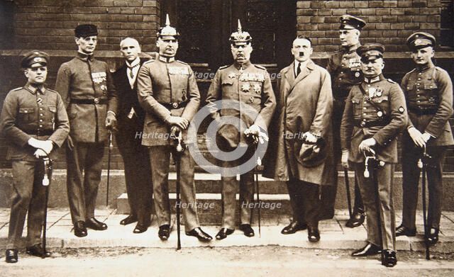 Adolf Hitler standing next to General Erich Ludendorff, Germany, 11 November 1921. Artist: Unknown