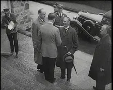 Adolf Hitler, the German Leader, Shaking Hands With Neville Chamberlain, the British..., 1938. Creator: British Pathe Ltd