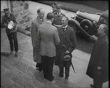 Adolf Hitler, the German Leader, Shaking Hands With Neville Chamberlain, the British..., 1938. Creator: British Pathe Ltd