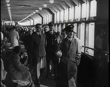 Adolf Hitler, the German Leader, Walking Down a Long Corridor With German Official and..., 1939. Creator: British Pathe Ltd