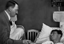 Adolf Hitler visiting a hospital, Reinsdorf, Reinsdorf, Germany, 1936