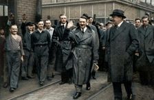 Adolf Hitler visiting industries in the Rhineland and Westphalia, Germany, 1936. Creator: Unknown