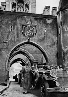 Adolf Hitler visiting Landsberg fortress, Germany, 1934