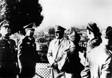 Adolf Hitler visiting the occupied city of Paris, 1940
