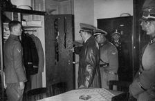 Adolf Hitler visiting the SS Leibstandarte Regiment, 1936