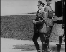 Adolf Hitler Walking Away from the 1918 Armistice Train Car at Compiegne After the French..., 1940. Creator: British Pathe Ltd