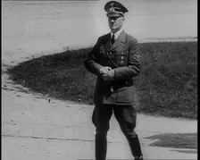 Adolf Hitler Walking Away from the 1918 Armistice Train Car at Compiegne After the French..., 1940. Creator: British Pathe Ltd