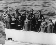 Adolf Hitler With Officers, 1943. Creator: British Pathe Ltd