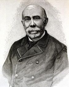 Adolfo Castro (1823-1898) Spanish writer, engraving of Ilustración Española y Americana