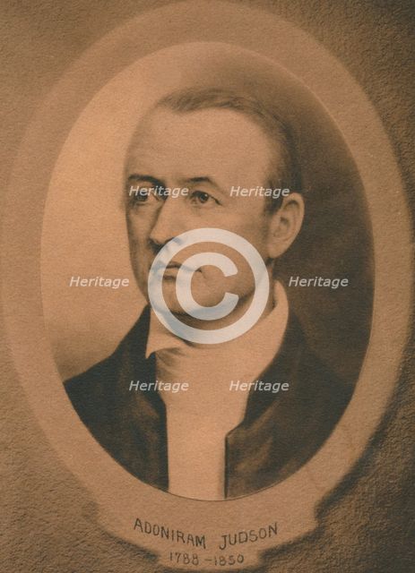 Adoniram Judson, Jr. (1788-1850), American Congregationalist and later Baptist missionary, c1910s. Artist: Unknown.