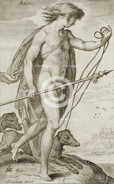 Adonis, between 1607 and 1610. Creator: Jacob Matham.