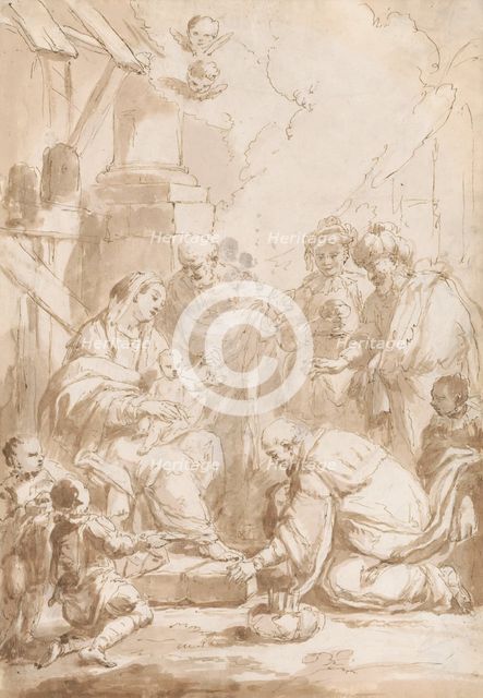 Adoration of the Three Kings, 1701/1800. Creator: Sebastiano Ricci.