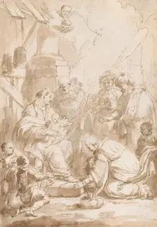 Adoration of the Three Kings, 1701/1800. Creator: Sebastiano Ricci