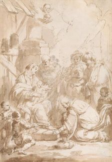 Adoration of the Three Kings, 1701/1800. Creator: Sebastiano Ricci