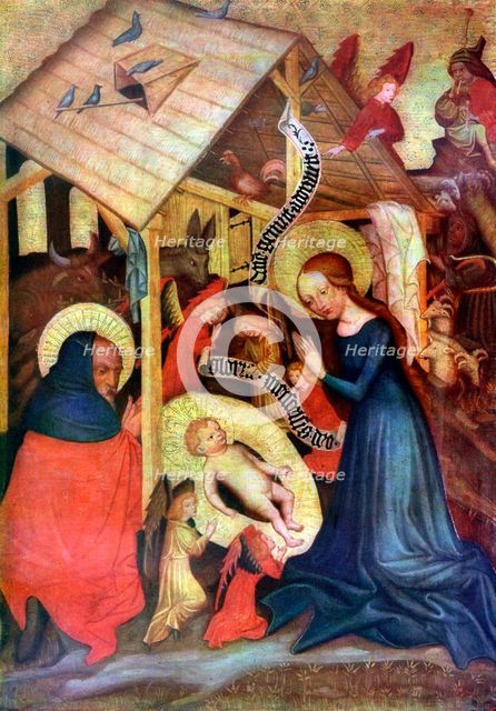'Adoration of the Child', after 1430 (1955). Artist: Master of the Carrying of the Cross, Vyssi Brod