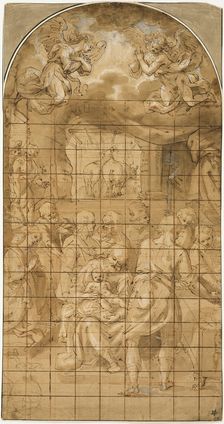 Adoration of the Christ Child, 1580/1600. Creator: Filippo Bellini