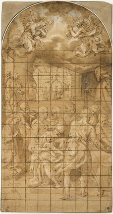 Adoration of the Christ Child, 1580/1600. Creator: Filippo Bellini