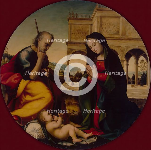 Adoration of the Christ Child, 1505. Creator: Mariotto Albertinelli.
