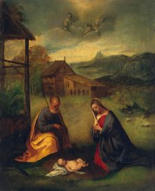 Adoration of the Christ Child, 1508. Creator: Titian