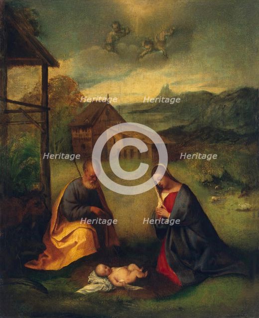 Adoration of the Christ Child, 1508. Creator: Titian.