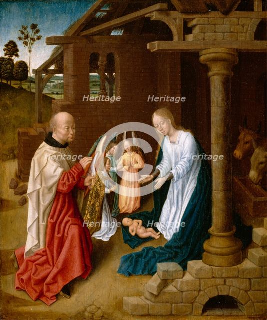Adoration of the Christ Child, late 15th century. Creator: Master of San Ildefonso.