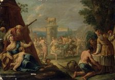 Adoration of the Golden Calf, 1700. Creator: Domenico Gargiulo