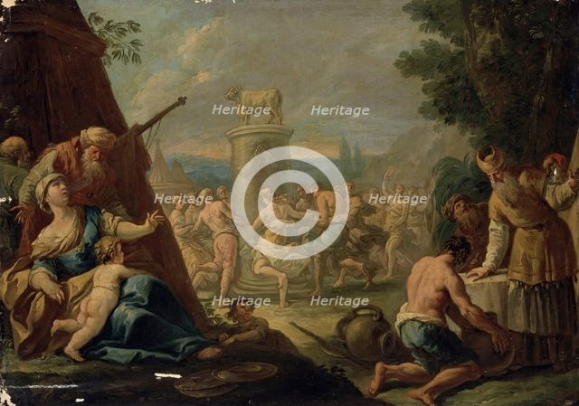 Adoration of the Golden Calf, 1700. Creator: Domenico Gargiulo.