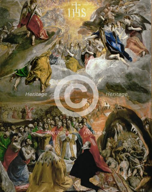 Adoration of the Holy Name of Jesus, 1577-1579. Creator: El Greco, Dominico (1541-1614).