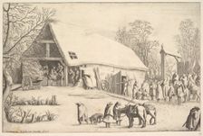 Adoration of the Kings, after Augustin Braun, 1646. Creator: Wenceslaus Hollar