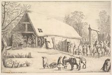 Adoration of the Kings, after Augustin Braun, 1646. Creator: Wenceslaus Hollar