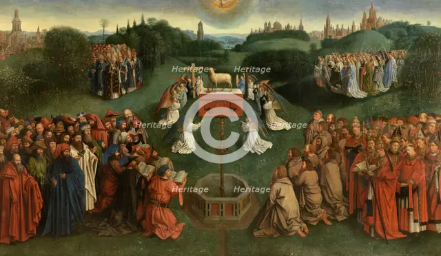 Adoration of the Lamb, c1430s. Creator: Jan van Eyck.