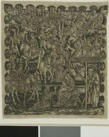 Adoration of the Magi, 1450-64, printed in the 18th century. Creator: Unknown