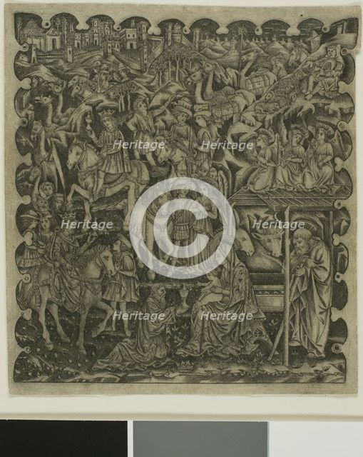 Adoration of the Magi, 1450-64, printed in the 18th century. Creator: Unknown.