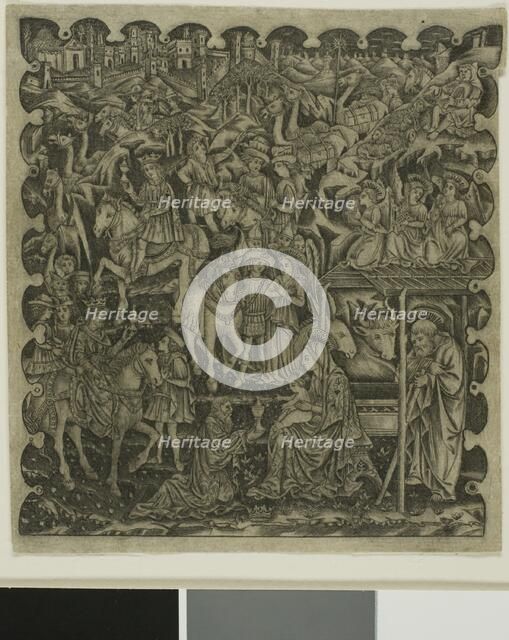 Adoration of the Magi, 1450-64, printed in the 18th century. Creator: Unknown.