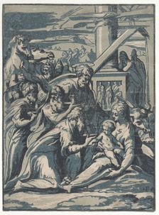 Adoration of the Magi, 1540-50., 1540-50. Creator: Niccolo Vicentino