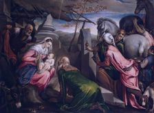 Adoration of the Magi, 1568. Creators: Circle of Jacopo Bassano il vecchio, Francesco Bassano II