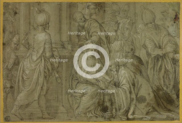 Adoration of the Magi, 1590/98. Creator: Benedetto Caliari.