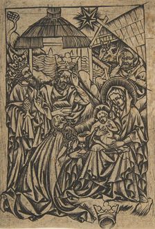 Adoration of the Magi, 15th century., 15th century. Creator: Anon