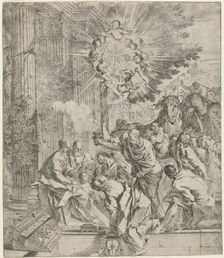 Adoration of the Magi, 1636-1638. Creator: Pietro Testa (Italian, 1612-1650)