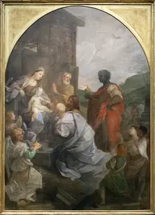 Adoration of the Magi, 1642. Creator: Guido Reni (Italian, 1575-1642)