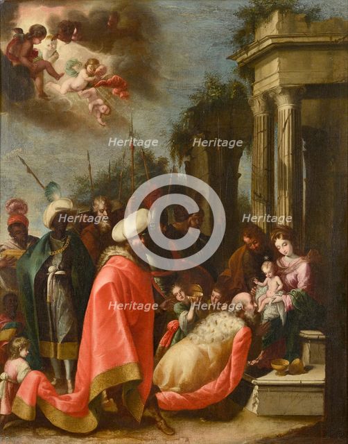 Adoration of the Magi, 1694. Creator: José Mateos.