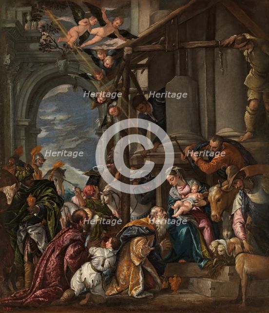 Adoration of the Magi, 16th century or 17th century. Creators: Paolo Veronese, Paolo Farinati.