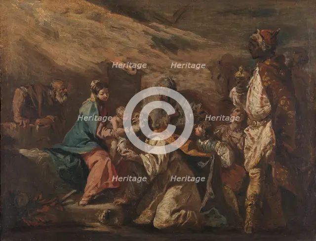 Adoration of the Magi, 1705-1760. Creator: Gaspare Diziani.