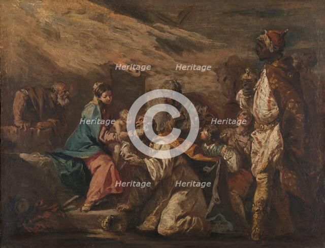 Adoration of the Magi, 1705-1760. Creator: Gaspare Diziani.